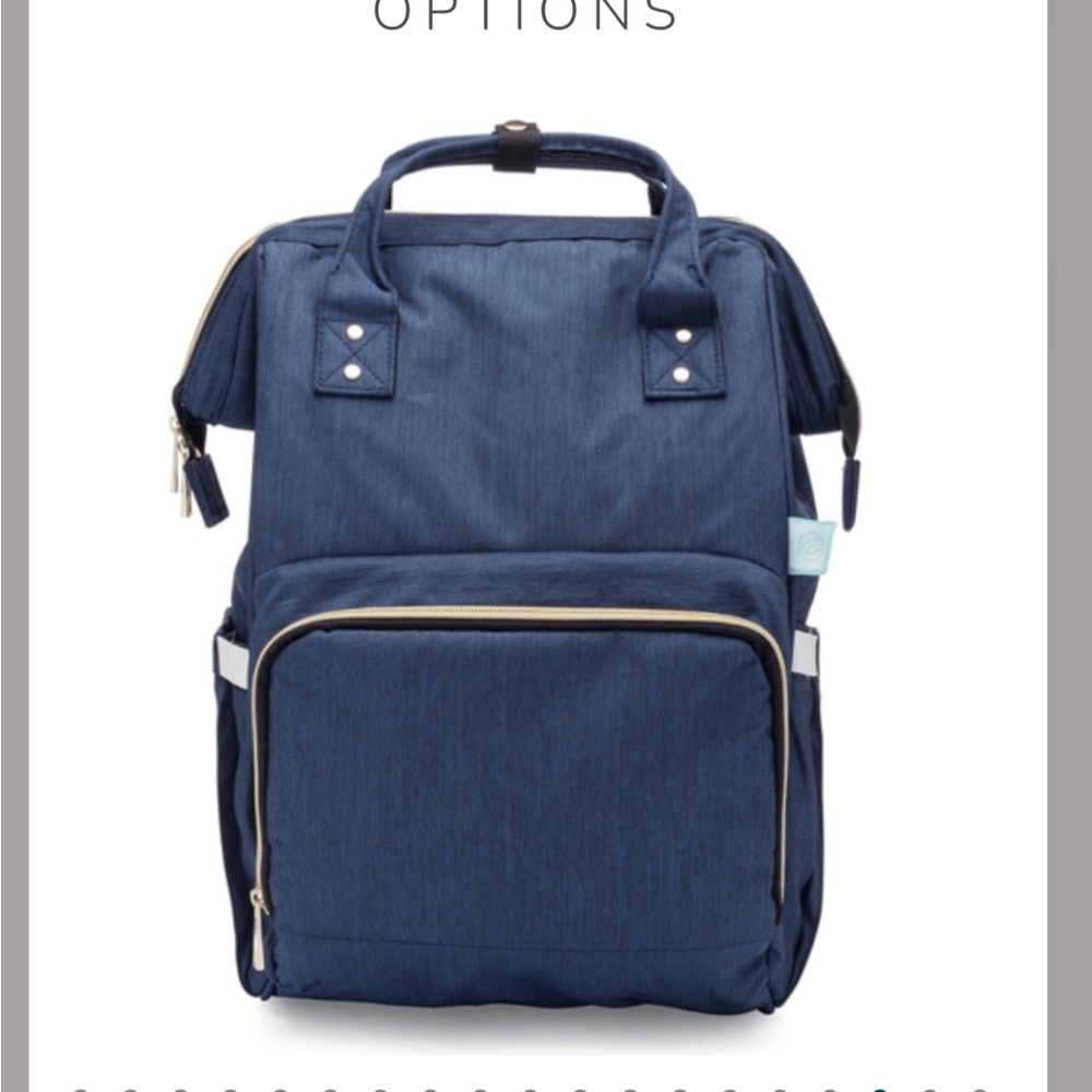 Breast pump backpack, blue, NWT